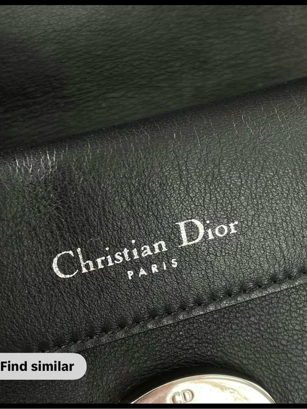 Dior structured satchel